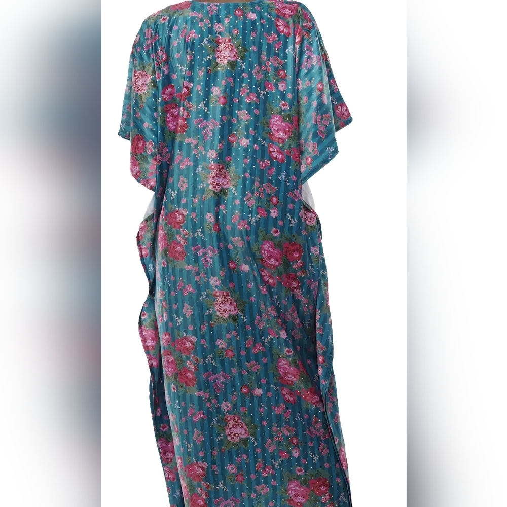Floral Kaftan with Headwrap - Picture 3 of 3
